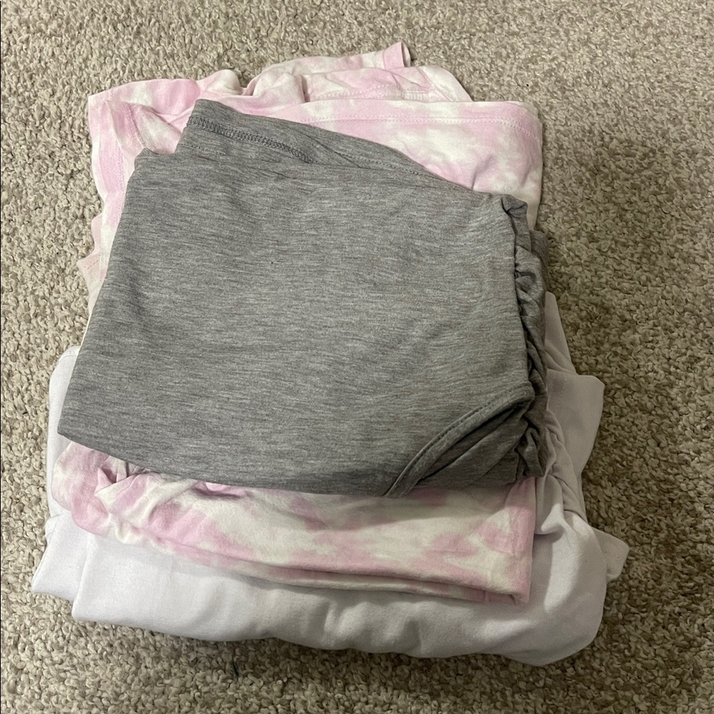 Women's White Casual Top 4pc